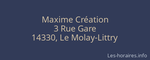 Maxime Création