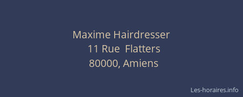Maxime Hairdresser