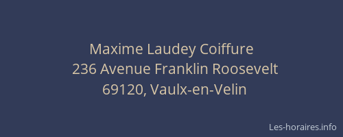 Maxime Laudey Coiffure
