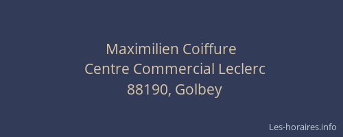 Maximilien Coiffure