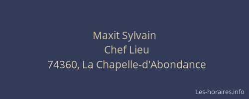 Maxit Sylvain