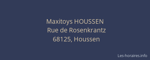 Maxitoys HOUSSEN
