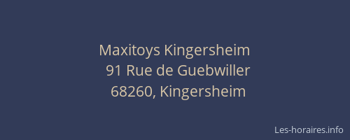 Maxitoys Kingersheim
