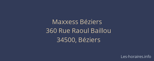 Maxxess Béziers