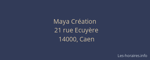 Maya Création