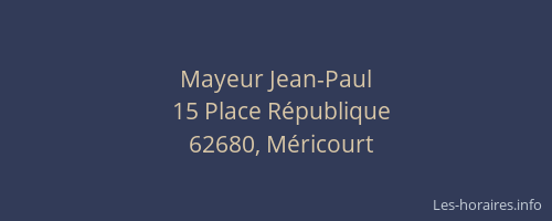 Mayeur Jean-Paul