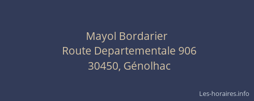 Mayol Bordarier