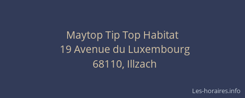 Maytop Tip Top Habitat