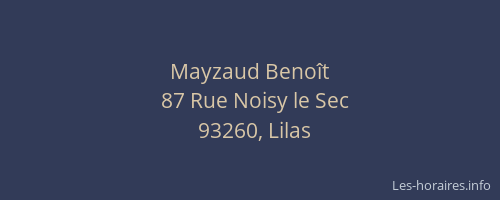 Mayzaud Benoît