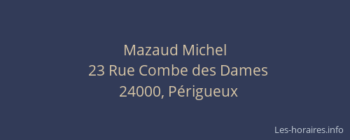 Mazaud Michel