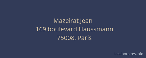 Mazeirat Jean