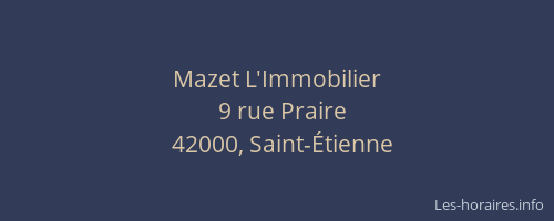 Mazet L'Immobilier