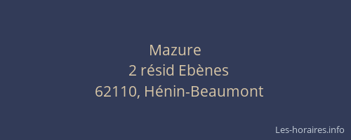 Mazure