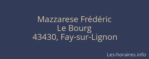 Mazzarese Frédéric