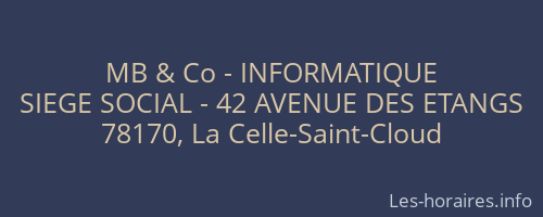 MB & Co - INFORMATIQUE