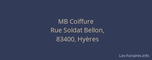 MB Coiffure