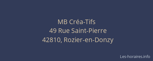 MB Créa-Tifs