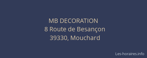 MB DECORATION