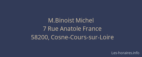 M.Binoist Michel