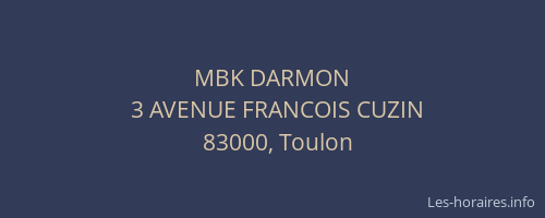 MBK DARMON