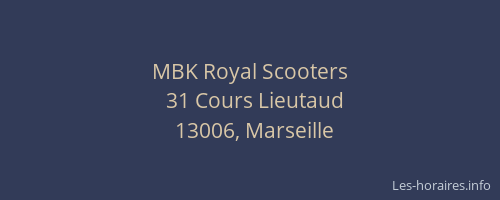 MBK Royal Scooters