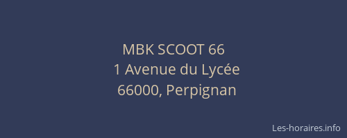 MBK SCOOT 66