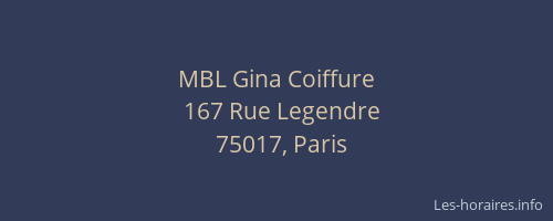 MBL Gina Coiffure
