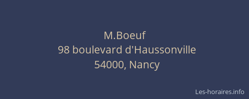 M.Boeuf