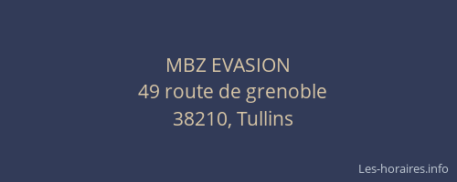 MBZ EVASION