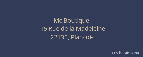 Mc Boutique