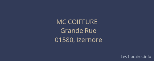 MC COIFFURE
