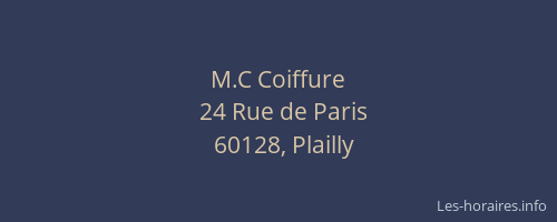 M.C Coiffure