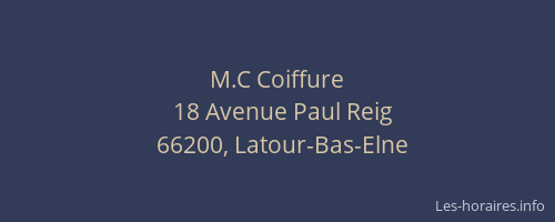 M.C Coiffure