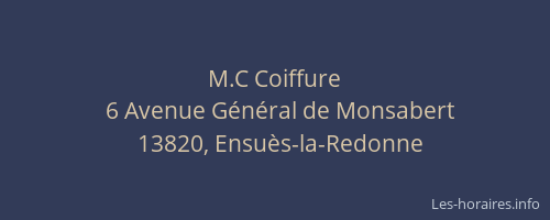 M.C Coiffure