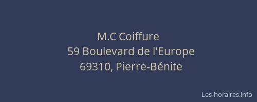 M.C Coiffure