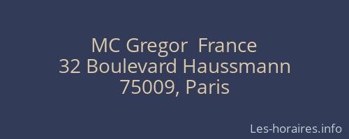 MC Gregor  France