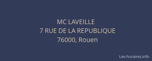 MC LAVEILLE
