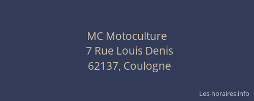 MC Motoculture