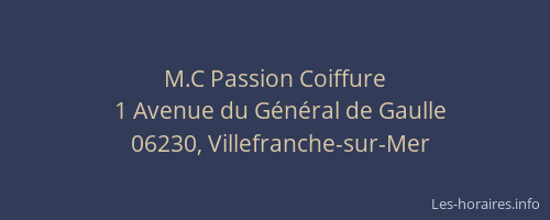 M.C Passion Coiffure
