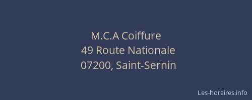 M.C.A Coiffure