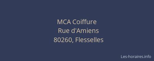 MCA Coiffure