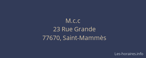 M.c.c