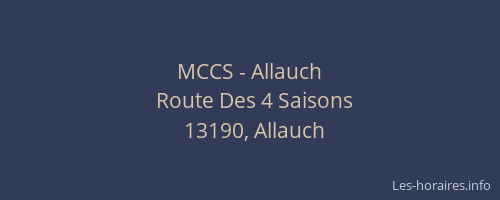 MCCS - Allauch