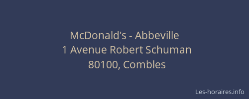 McDonald's - Abbeville