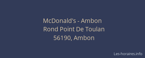 McDonald's - Ambon