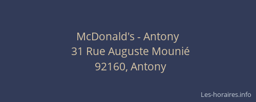 McDonald's - Antony