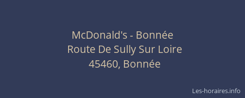 McDonald's - Bonnée