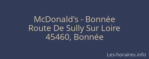 McDonald's - Bonnée