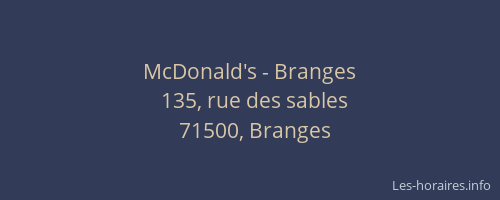 McDonald's - Branges