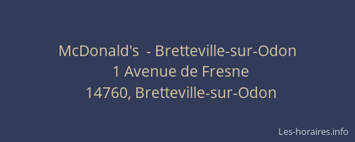 McDonald's  - Bretteville-sur-Odon